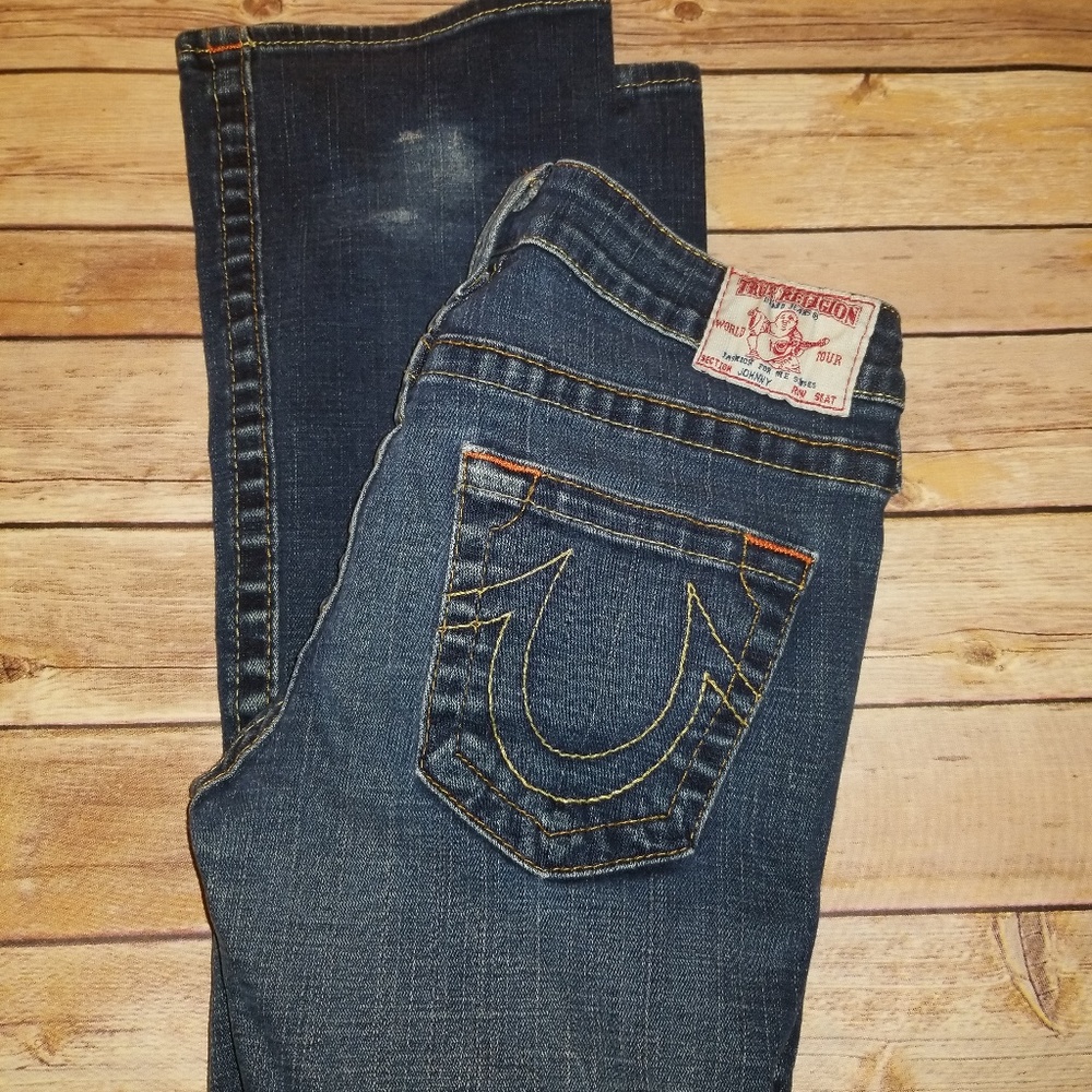 “Johnny” Straight Women's Denim Blue Jeans Size 27